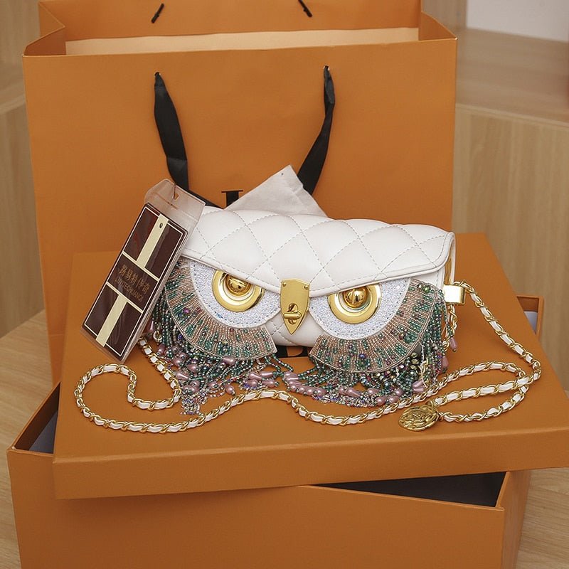 Owl Eyes Tassel Bag