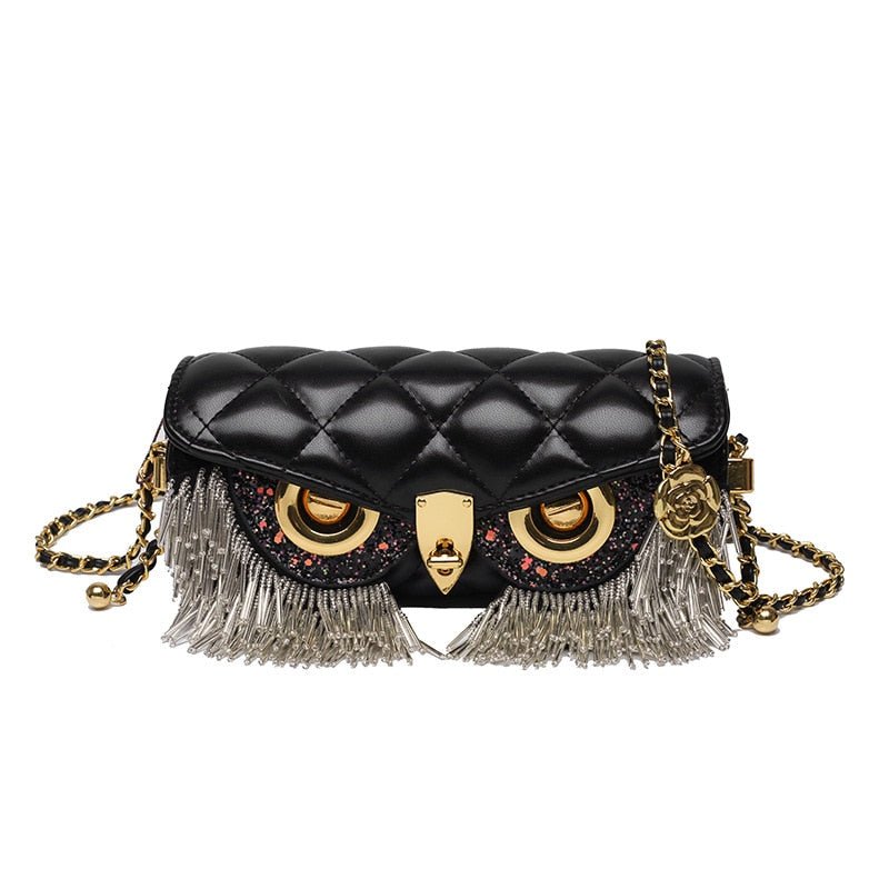 Owl Eyes Tassel Bag