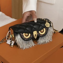 Owl Eyes Tassel Bag