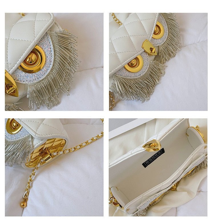 Owl Eyes Tassel Bag