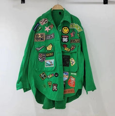 Playful Patches Denim Jacket - @theestylishp