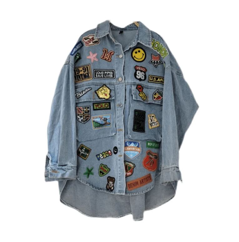 Playful Patches Denim Jacket - @theestylishp