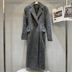 Padded Shoulder Loose Fit Coat