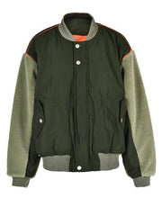Padded Stand Collar Loose Jacket