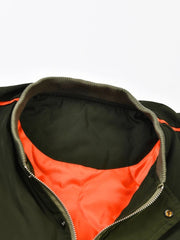 Padded Stand Collar Loose Jacket