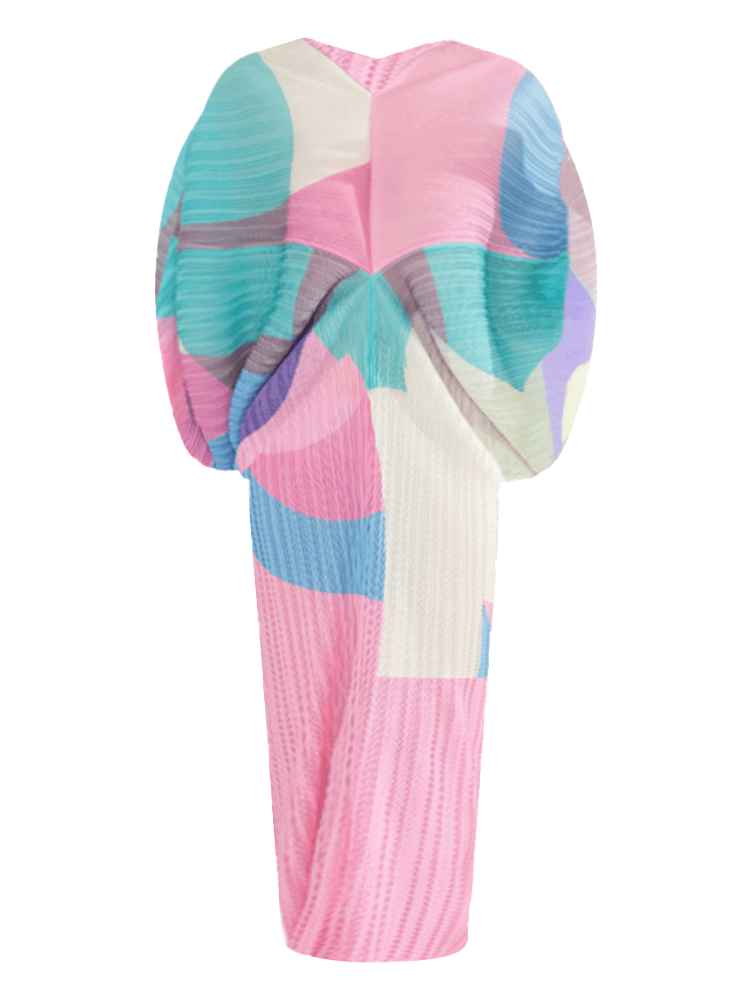 Painted + Pleated Dress