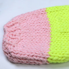 Pastels Lantern Sleeves Knit Cardigan