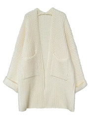 Patch Pockets Knit Coat