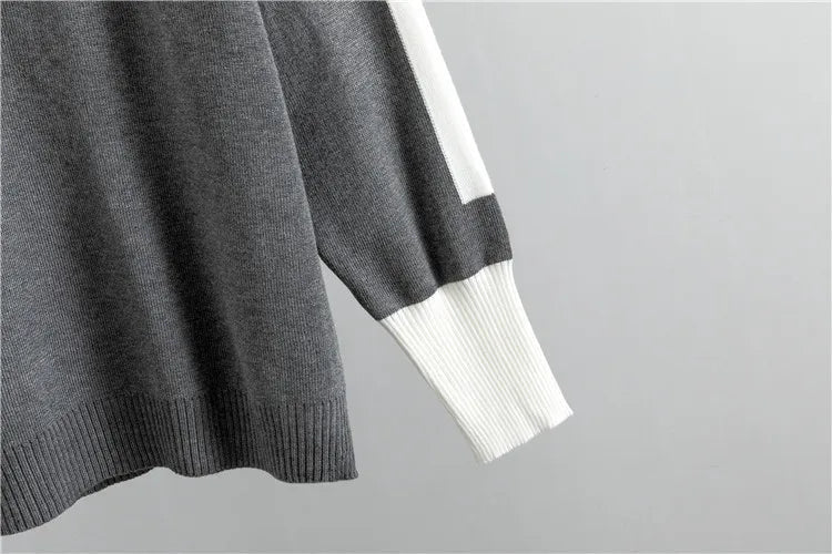 Patch Pockets Knitted Sweater + Pants Set