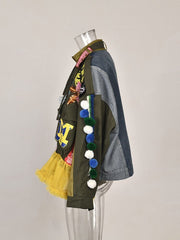Patches Sequins and Laces Collage Jacket - @modelnehemie