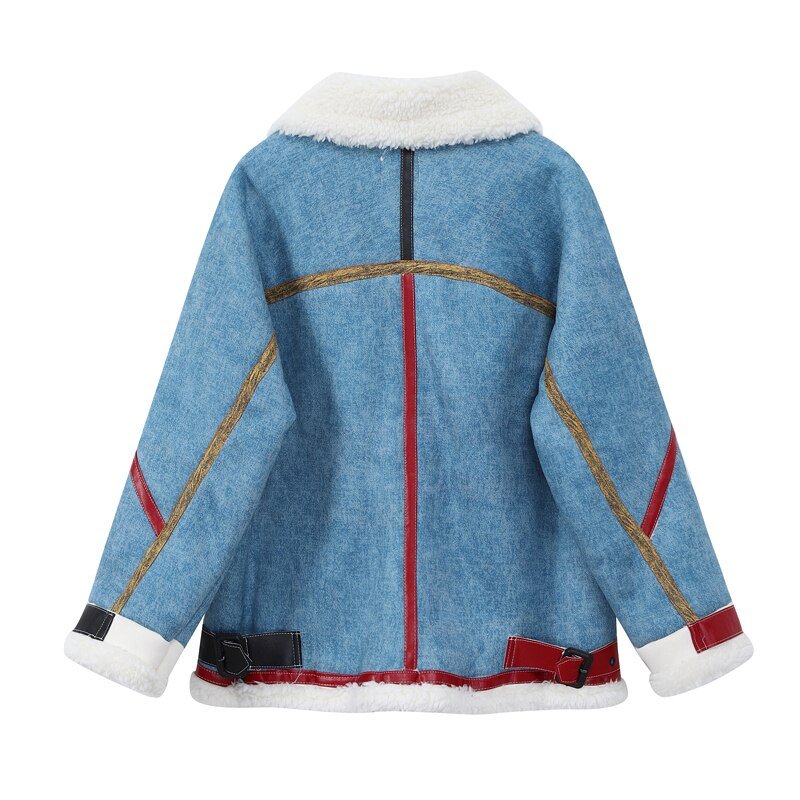 Patchwork Lambswool Rider Jacket
