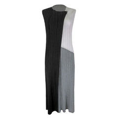 Patchwork Pleated Dress