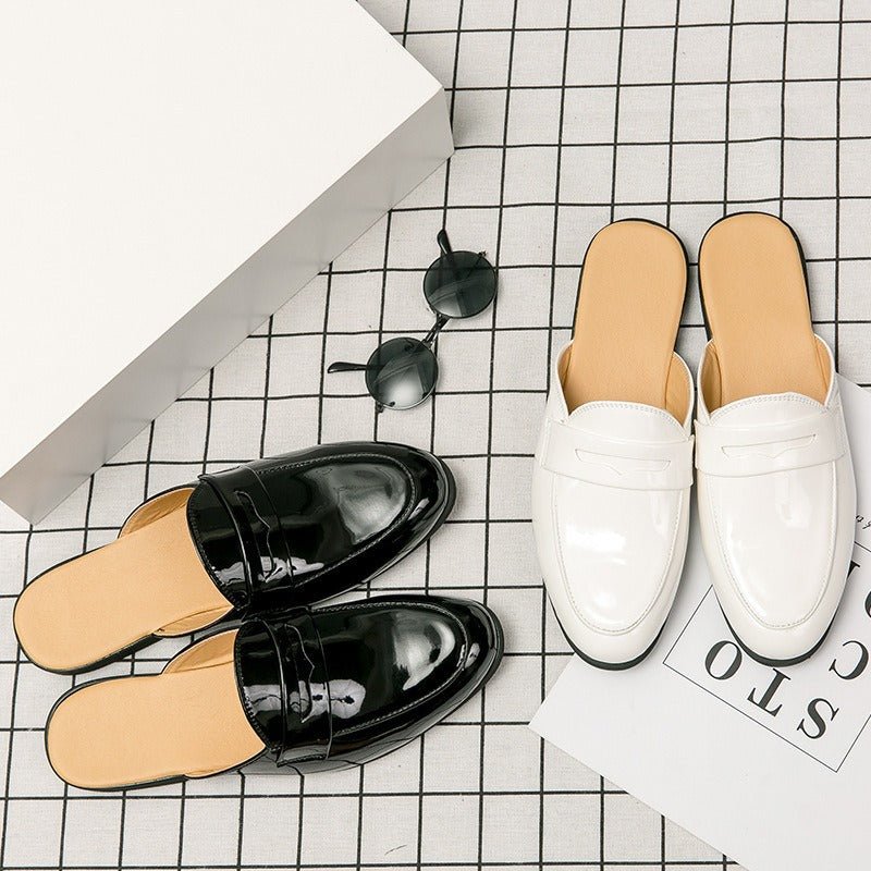 Patent Leather Casual Mules