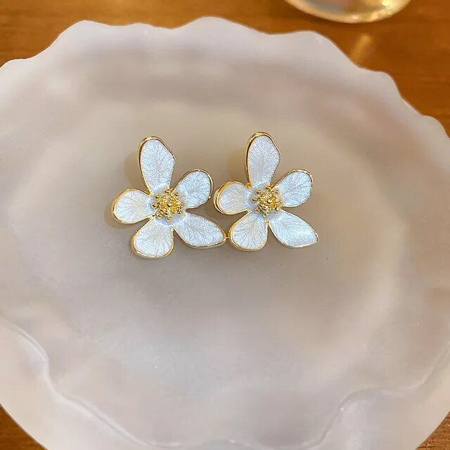 Pearl Flower Earrings