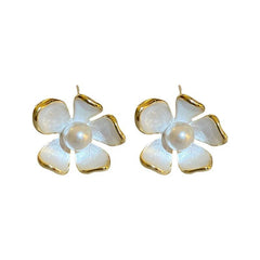 Pearl Flower Earrings