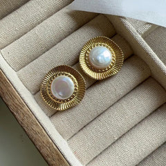 Pearl Stud Earrings