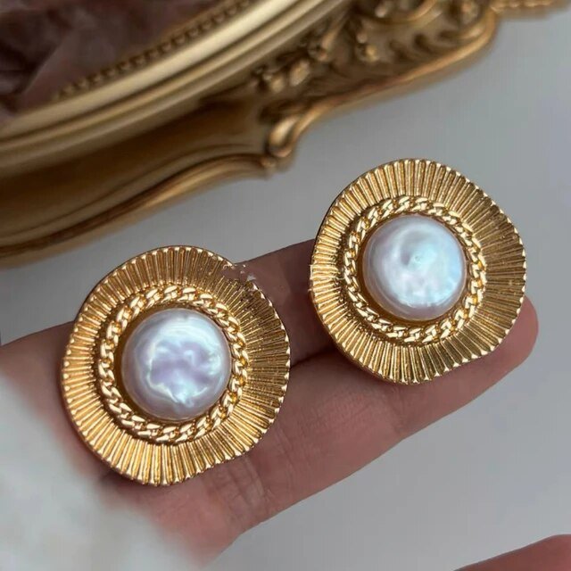 Pearl Stud Earrings