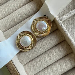 Pearl Stud Earrings
