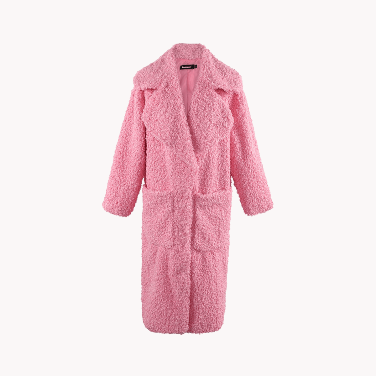 Pink Fuzzy Faux Fur Jacket