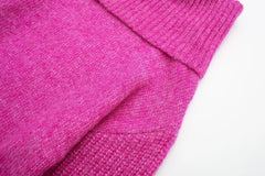 Pink Knit Maxi Sweater Dress