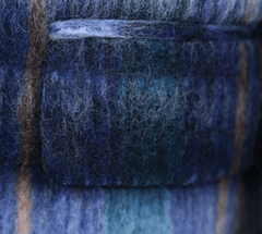 Plaid Blues Loose Fit Coat