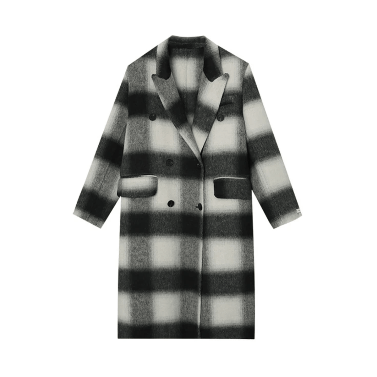 Plaid Double Breated Coat