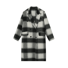 Plaid Double Breated Coat