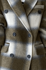 Plaid Double Breated Coat
