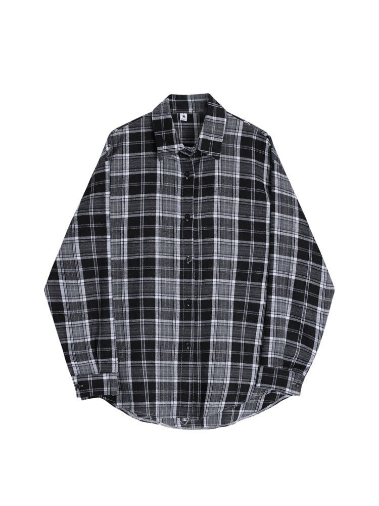Plaid Drop Shoulder Flannel Top