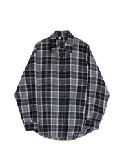 Plaid Drop Shoulder Flannel Top