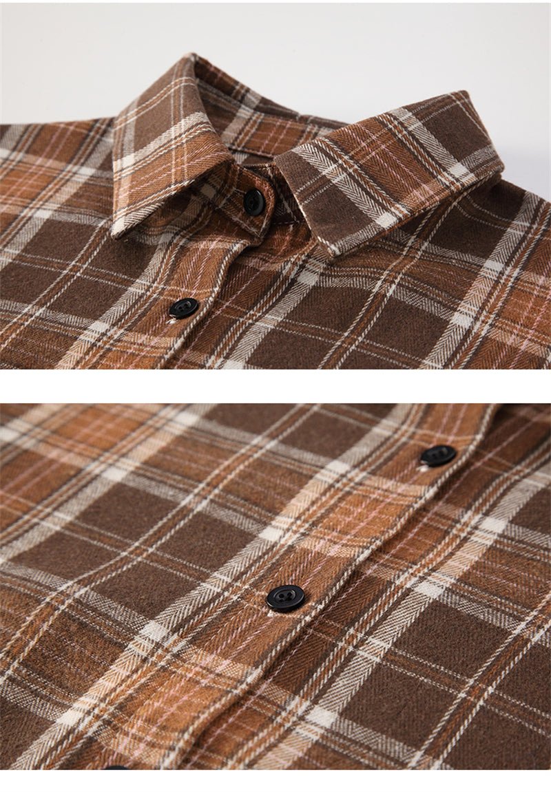 Plaid Drop Shoulder Flannel Top