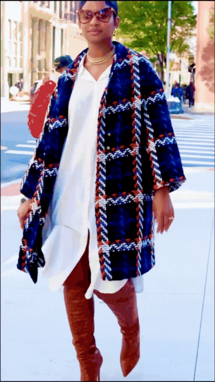 Plaid Mid-Length Overcoat - @theestylishp