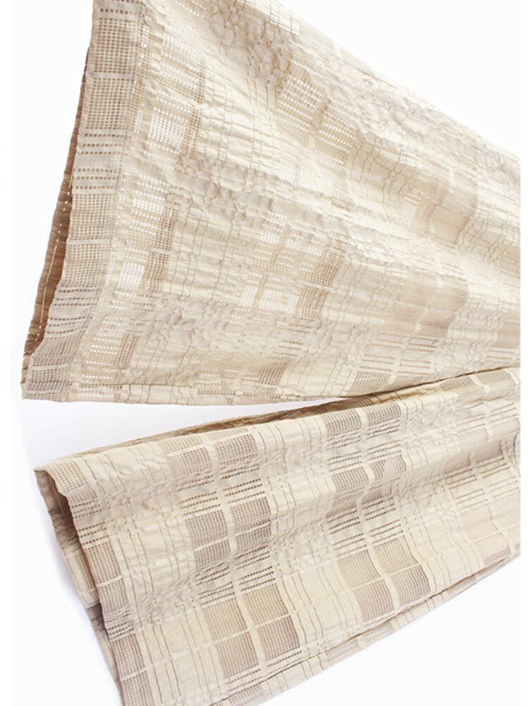 Plaid Wide Leg Loose Pants