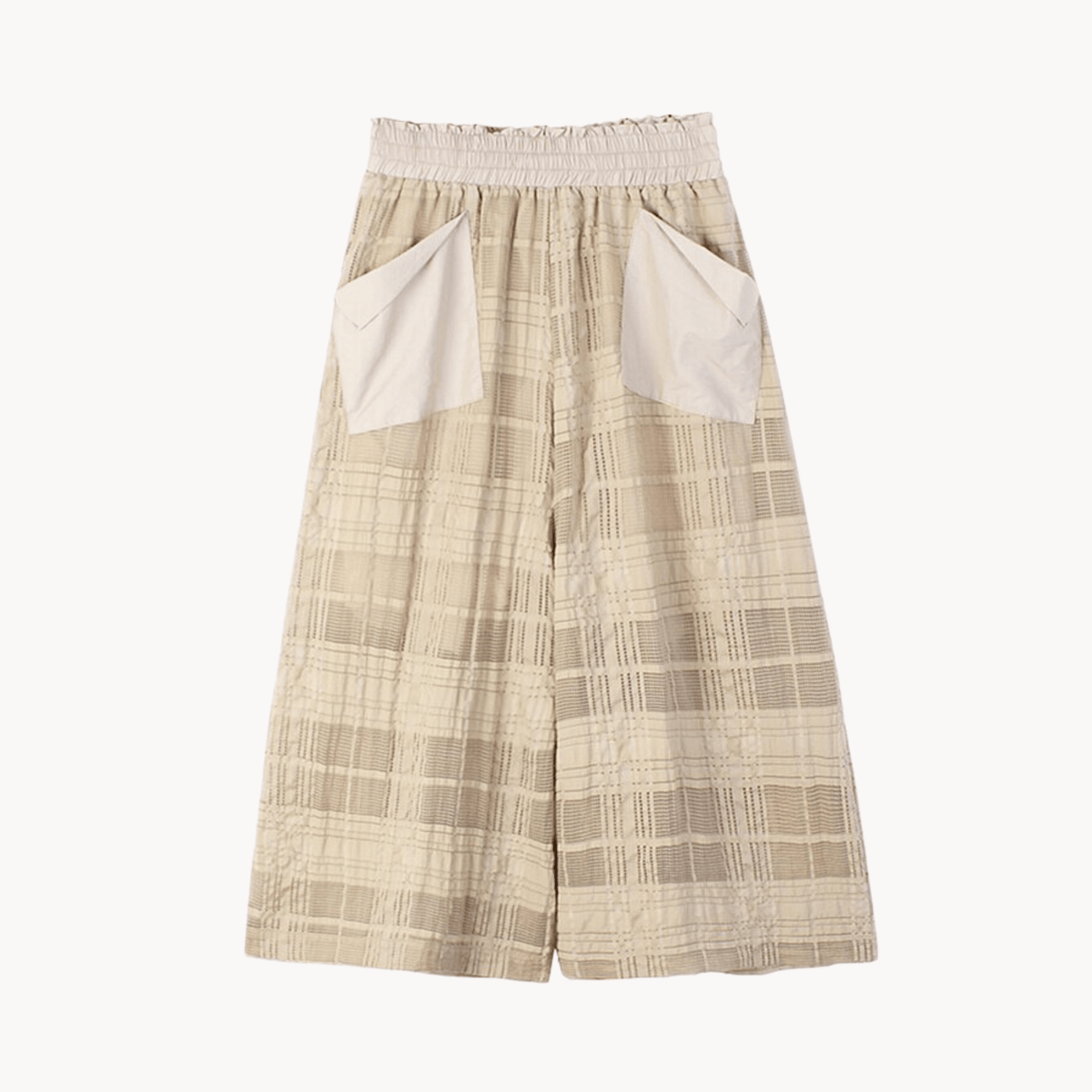 Plaid Wide Leg Loose Pants