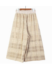 Plaid Wide Leg Loose Pants