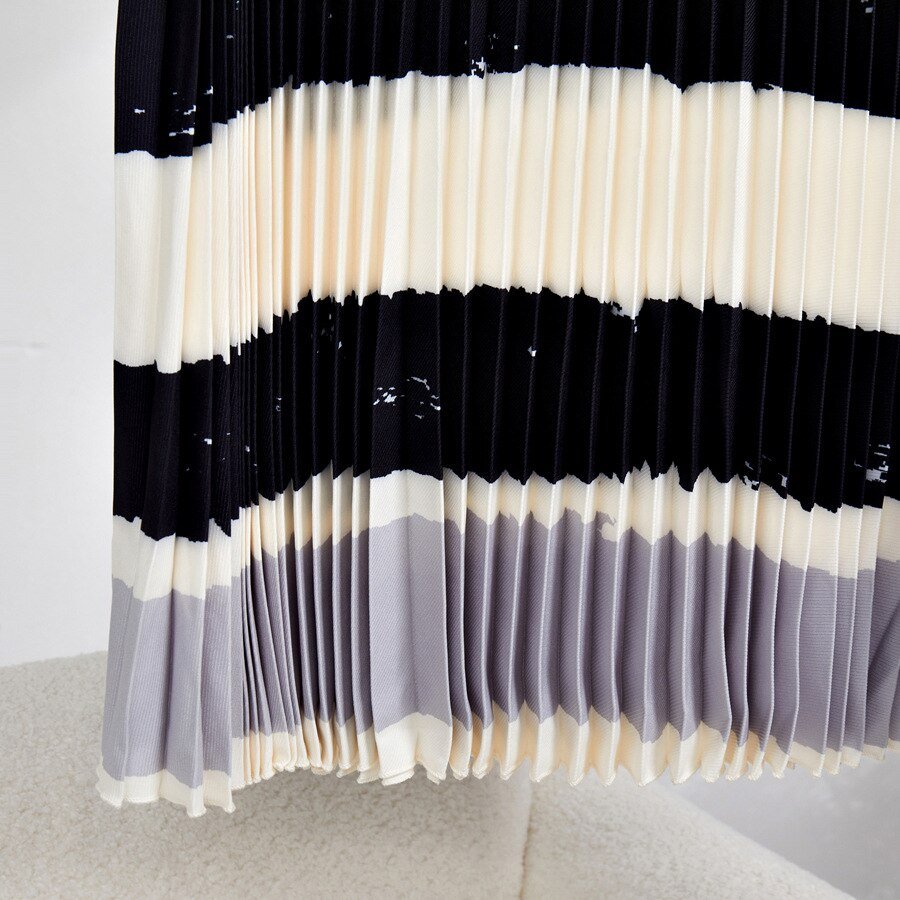 Pleated Color Block Set
