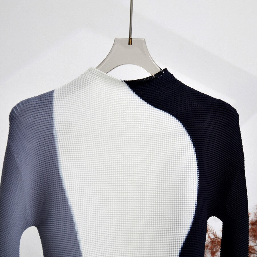 Pleated Color Block Set