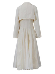 Pleated Linen Loose Fit Dress