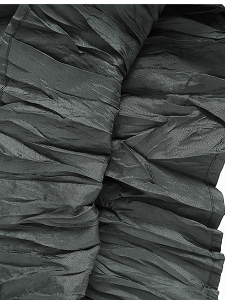 Pleated Loose-Fit Full Skirt