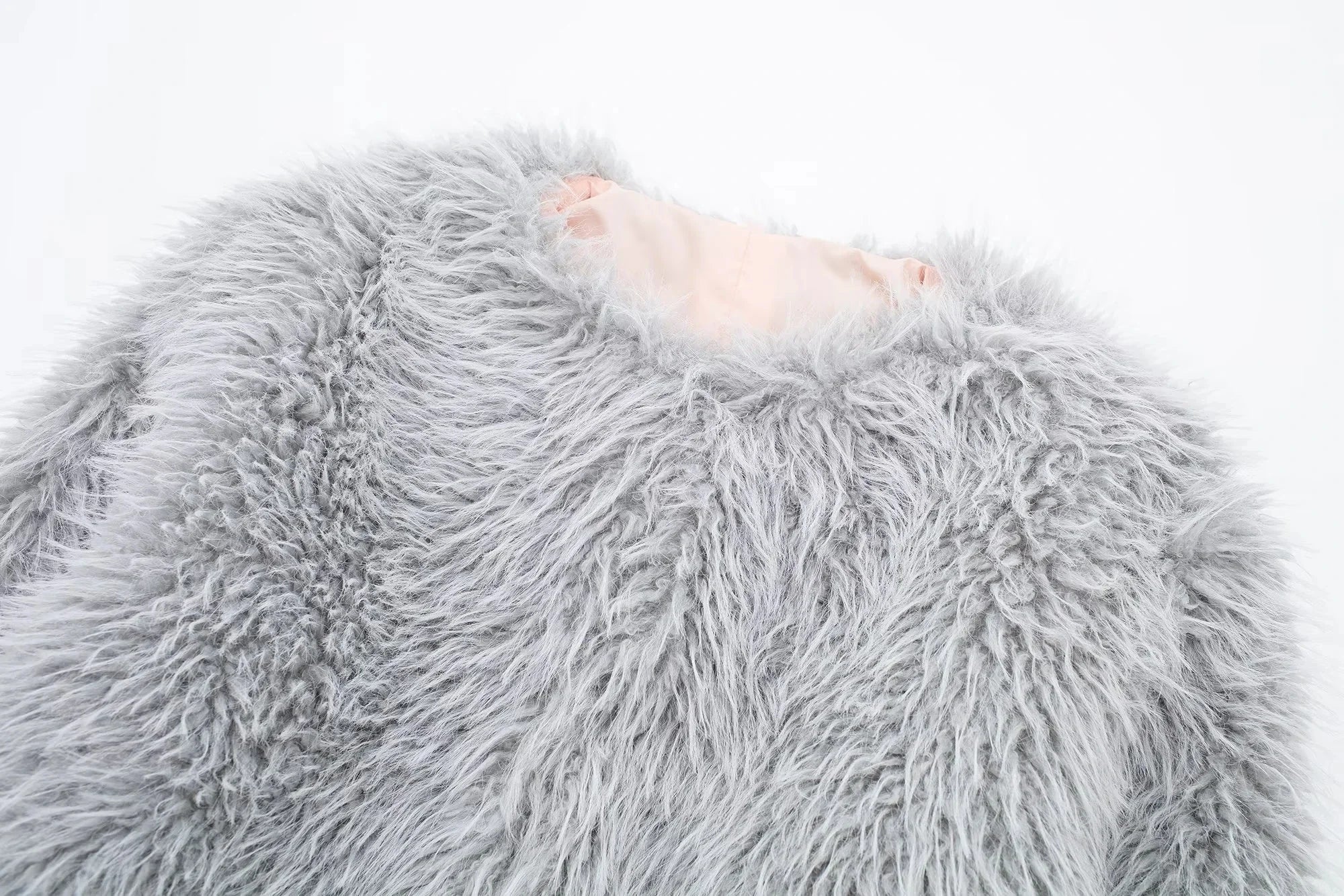 Plush Faux Fur Short Coat