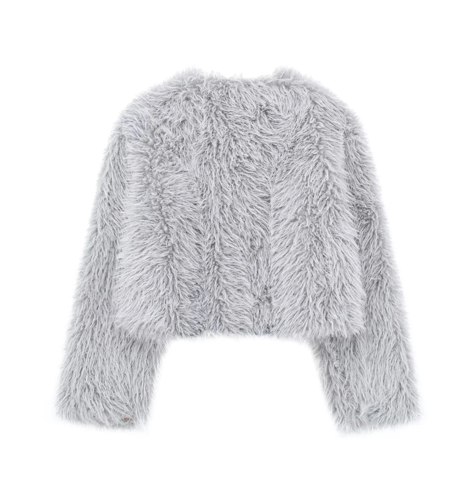 Plush Faux Fur Short Coat