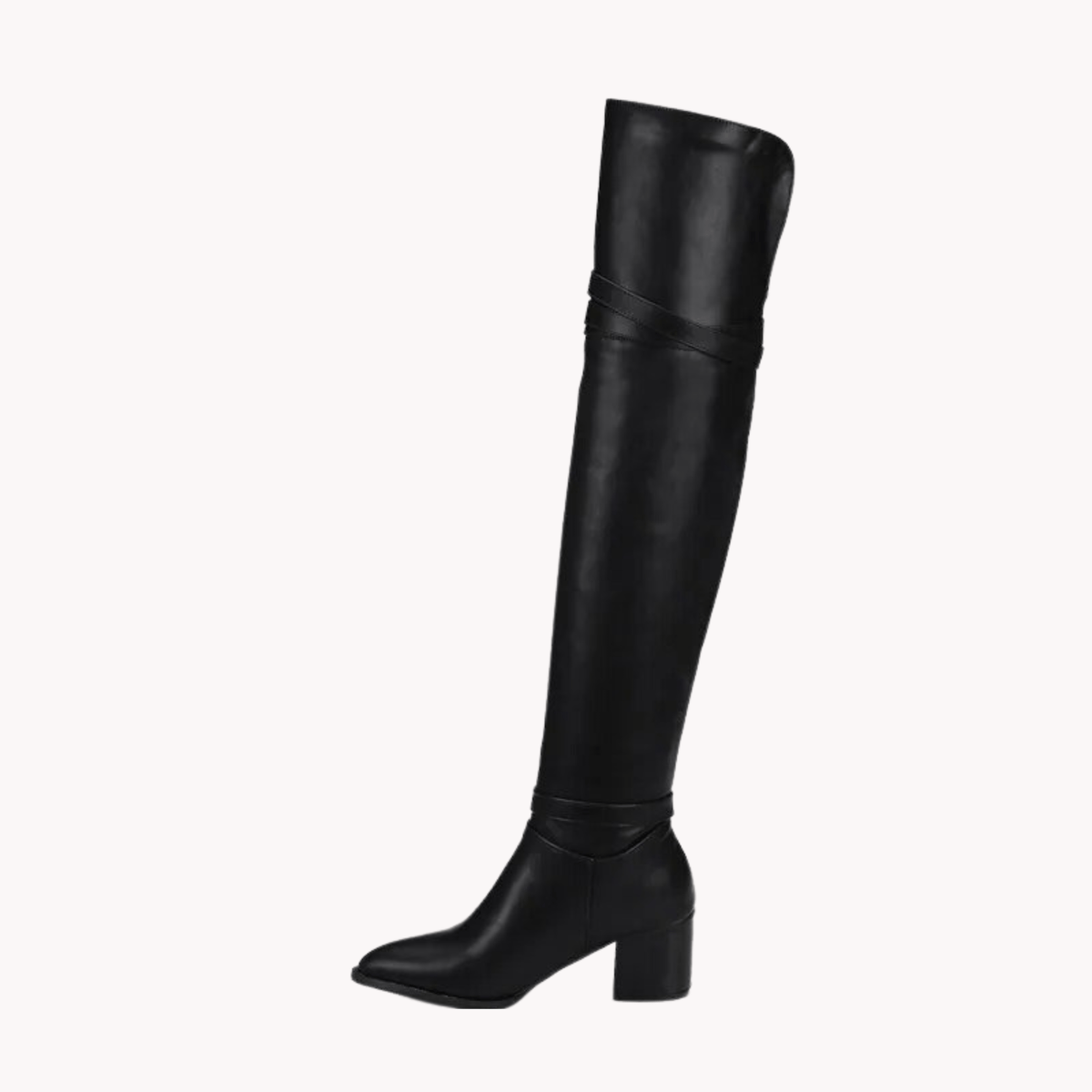 Plush Thigh-High Riding Boots