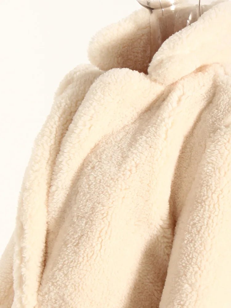 Plush Ursula Belted Wool Coal
