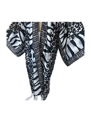 Cozy Silk Zebra Print Maxi Cardigan - WINI