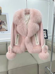 Posh Fur Suede Velvet Coat