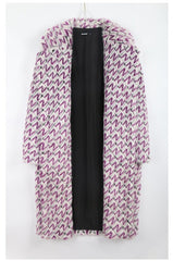 Printed Faux Fur Jacket