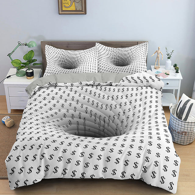 3D Duvet Cover Psychedelic Abstract Double 210x210 Bedding Set 2/3pcs Quilt Cover With Zipper Closure King Size Comforter Cover