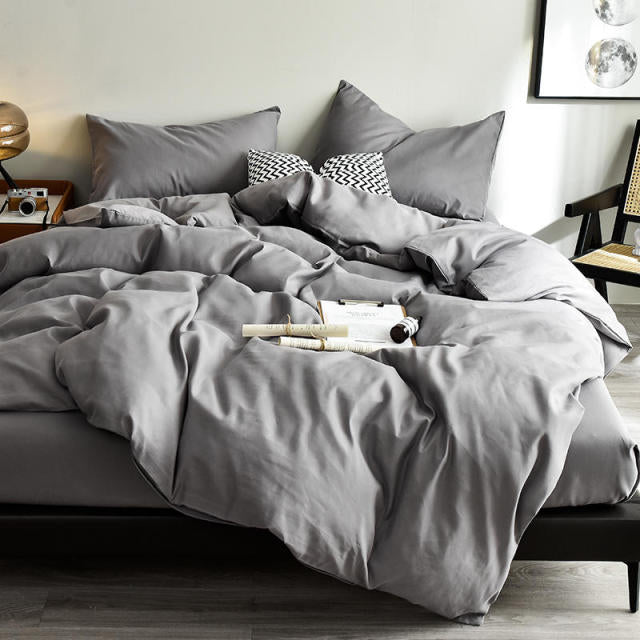 1pc Duvet Cover Queen Size Black Color Bedclothes Comforter Cover King edredom Microfiber Quilt Cover(without pillowcase