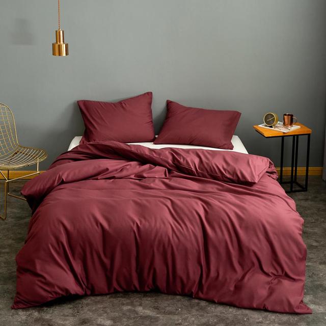 1pc Duvet Cover Queen Size Black Color Bedclothes Comforter Cover King edredom Microfiber Quilt Cover(without pillowcase