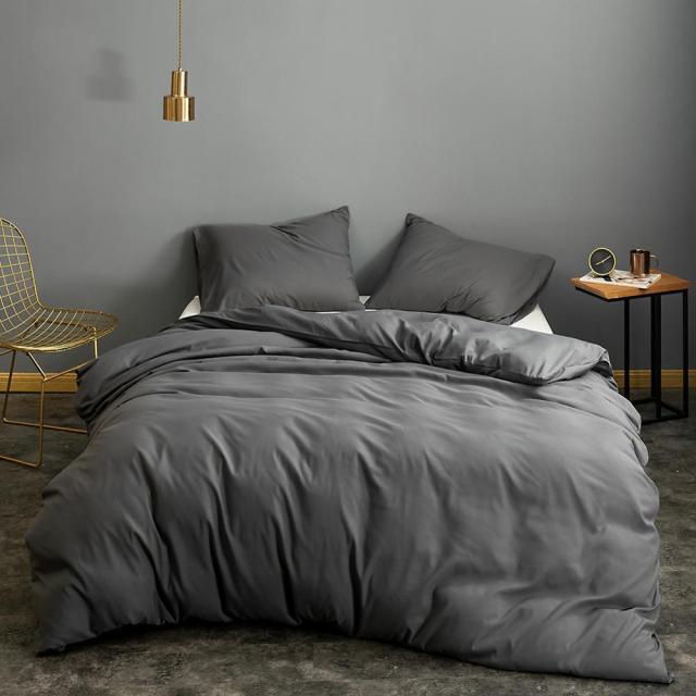 1pc Duvet Cover Queen Size Black Color Bedclothes Comforter Cover King edredom Microfiber Quilt Cover(without pillowcase